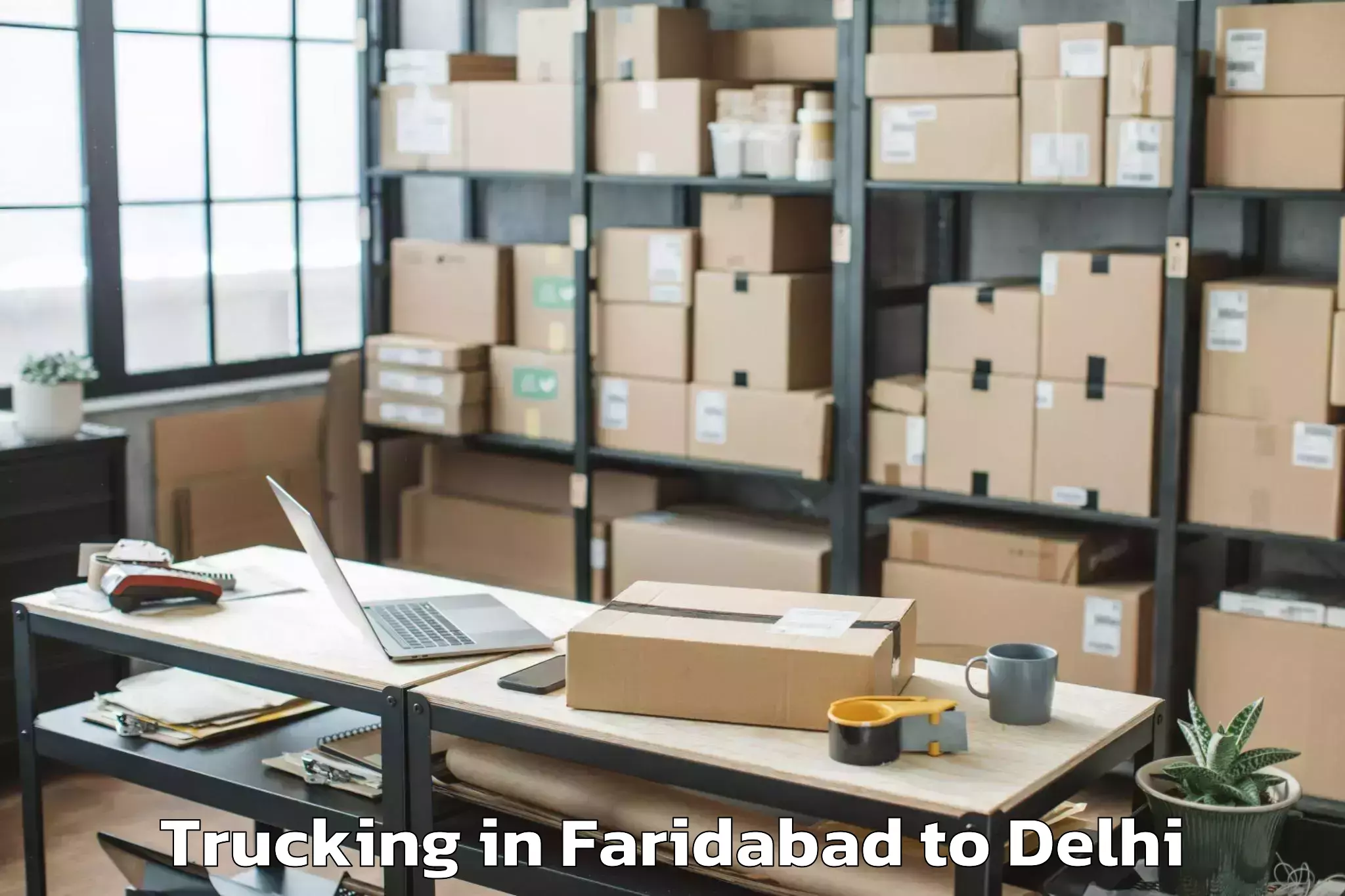 Reliable Faridabad to Seema Puri Trucking